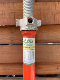 Ellis STL-62 Adjustable Steel Lifting Shore / Construction Jack Post (62"–86")