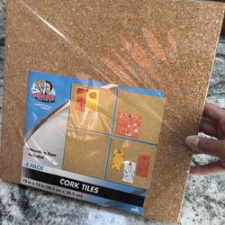 Cork board tiles