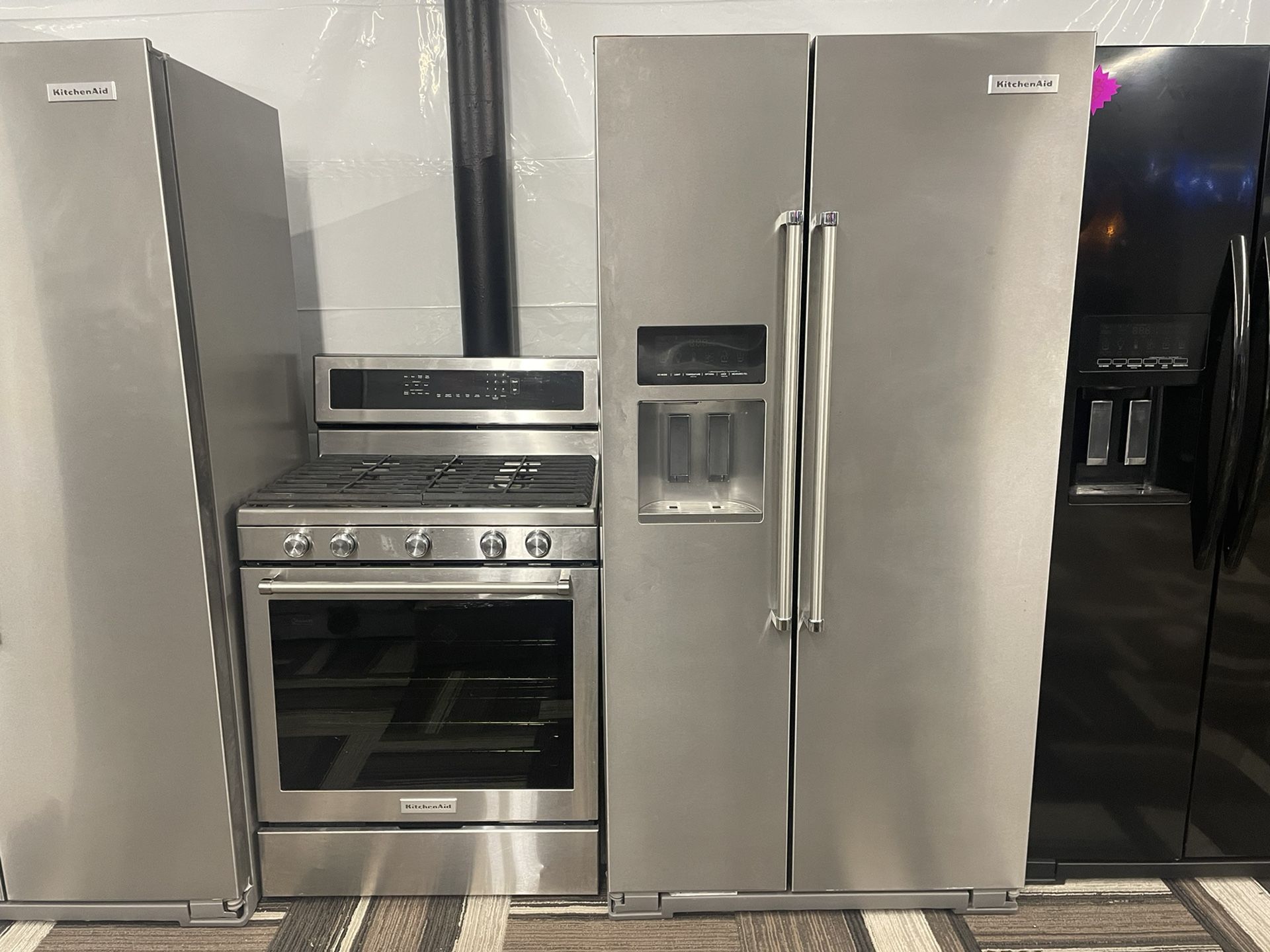 Kitchen Aid Stove And Fridge Combo
