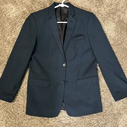 Navy Blue Calvin Klein Suit Jacket 