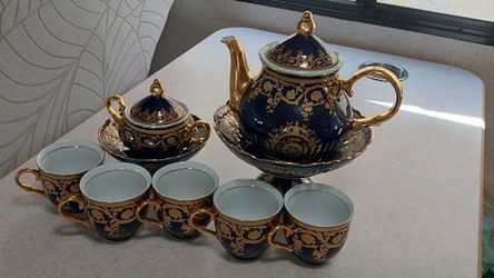 Antique porcelain tea set