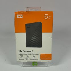 New Western Digital WD Portable My Passport 5TB USB 3.2 Gen 1 / USB 3.0 HDD 