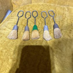 5 Vintage Meat Brushes 