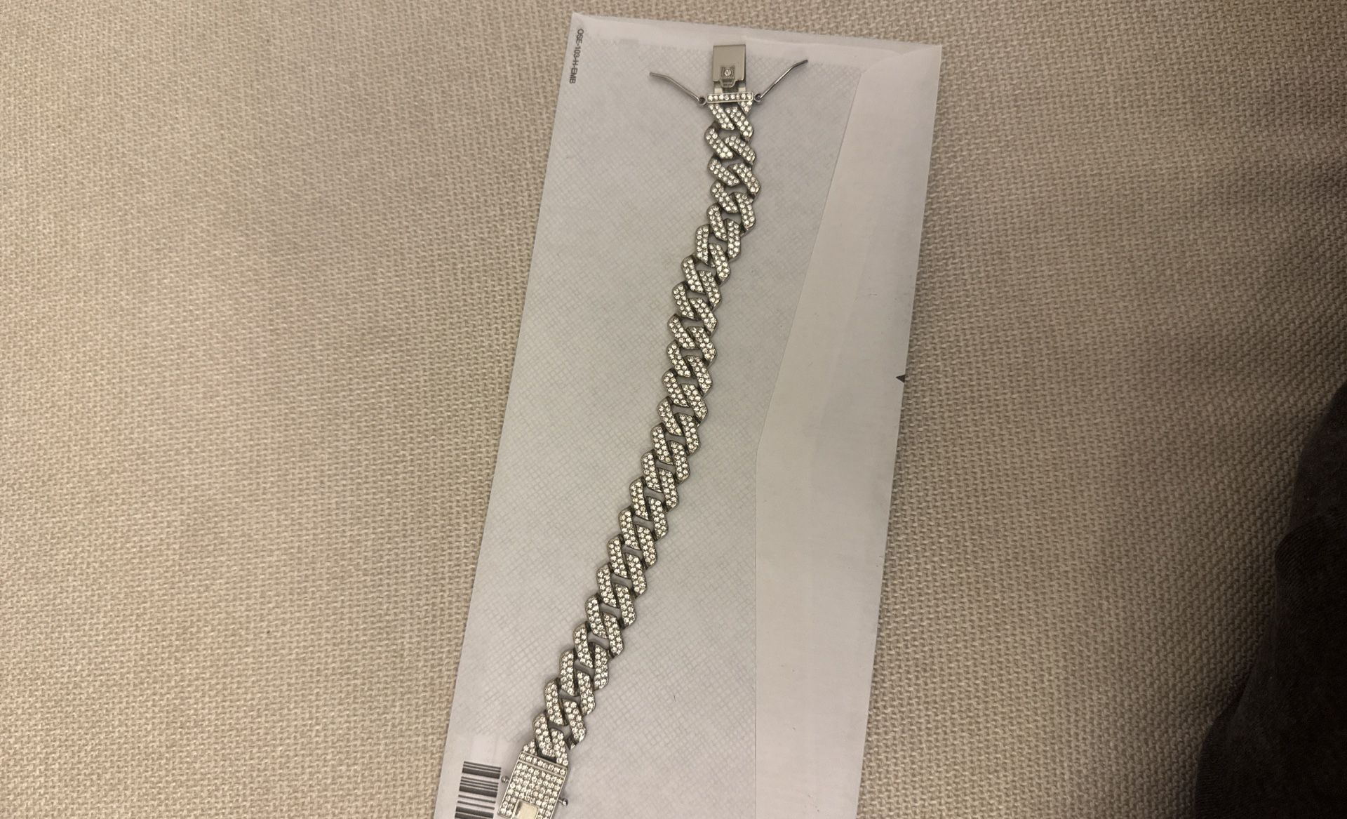 12mm Moissanite Cuban Link Men’s Bracelet