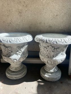 Set de 2 macetas de Cemento
