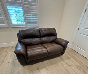 Beautiful brown leather recliner