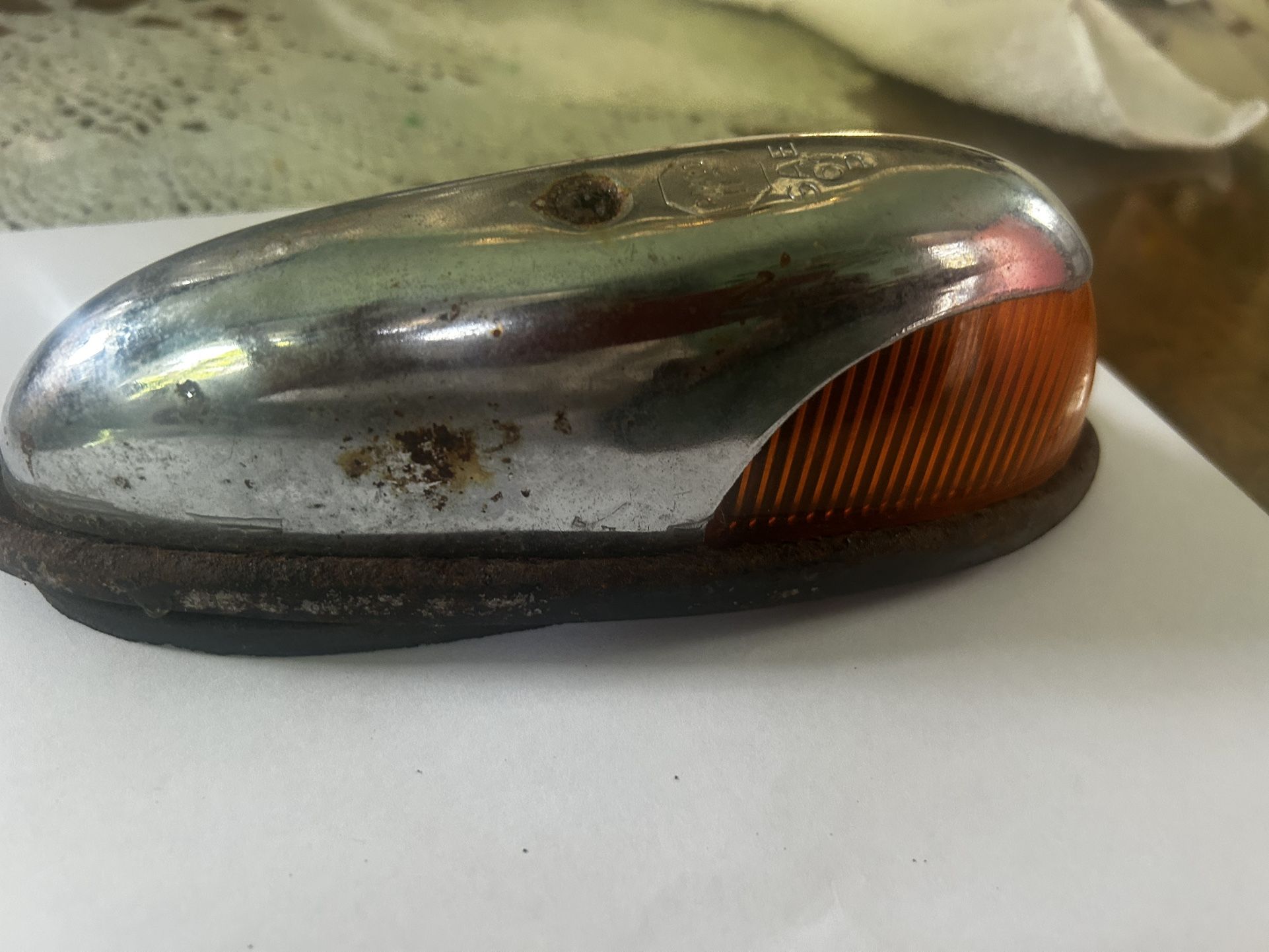Antique Chrome Tail Light MO CO 112 SAE 61 P