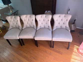 Taupe Dining Chairs ($120 for all 4)