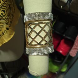 3 1/2 Rhinestone Cuff Bracelet 