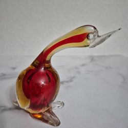 Vintage J.I. Co. Venetian Glass Goose
