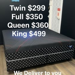 Queen Memory Foam Orthopedic Come With Free Box Spring - Same Day Delivery