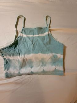 Zara medium blue colored crop top