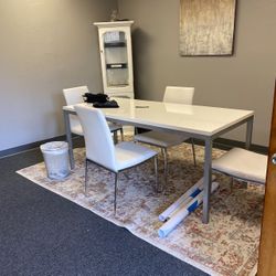 White Conference Table ( NO Chairs) 