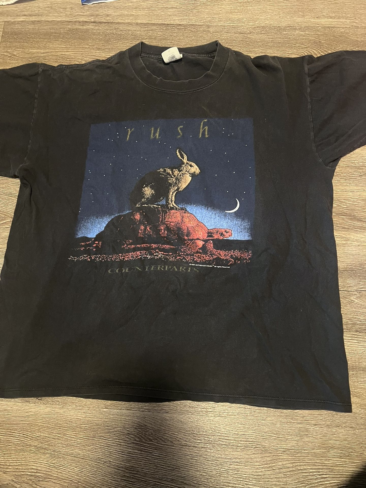 Vintage Rush Counterparts 1993 band t shirt