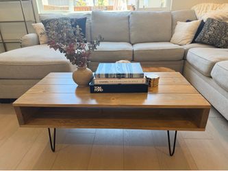 Handmade solid wood coffee table