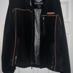 Harley-Davidson® Men's Fleece Mid-Layer Windproof Jacket size M