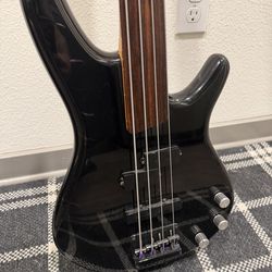 1990s Korean-made Ibanez SR400FL 4-String Fretless Electric Bass Guitar
