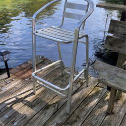 2 metal Bar Stools. 