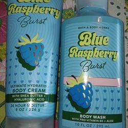 Bath And Body Works Blue Raspberry Burst Bundle 