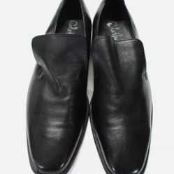 COLE HAAN MENS SQUARE TOE LEATHER SLIP ON LOAFERS