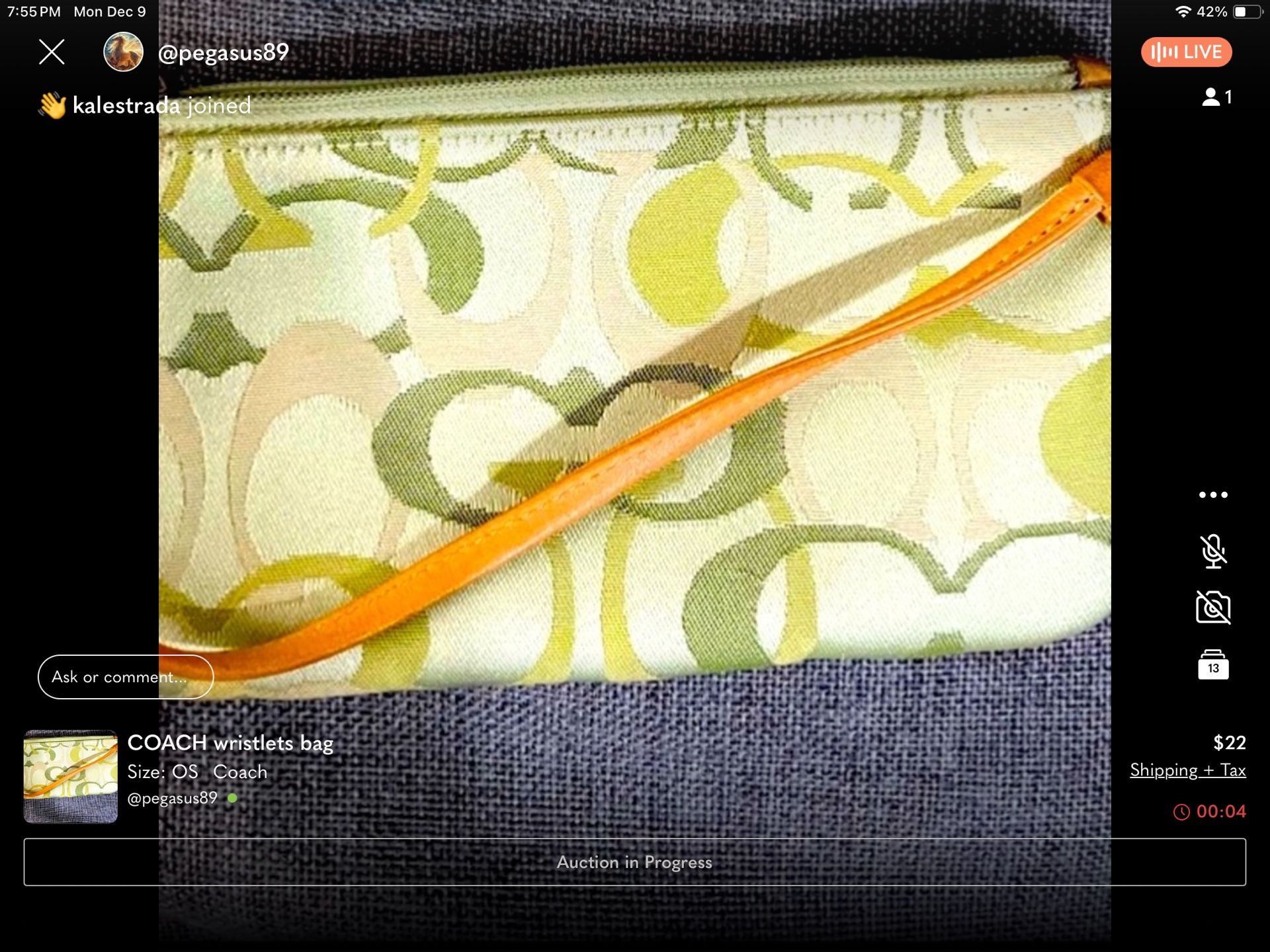 Coach Wallet Wristlet