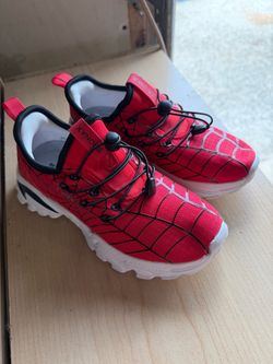 Bronax Red Spider-Web Sneakers