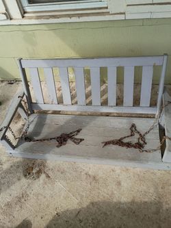 Wooden Porch Swing
