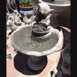 New Water Fountain Made Out Of Cement Perfect Gift 