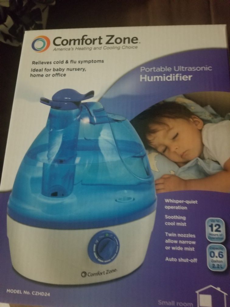 Comfort Zone : Portable Ultrasonic Humidifier