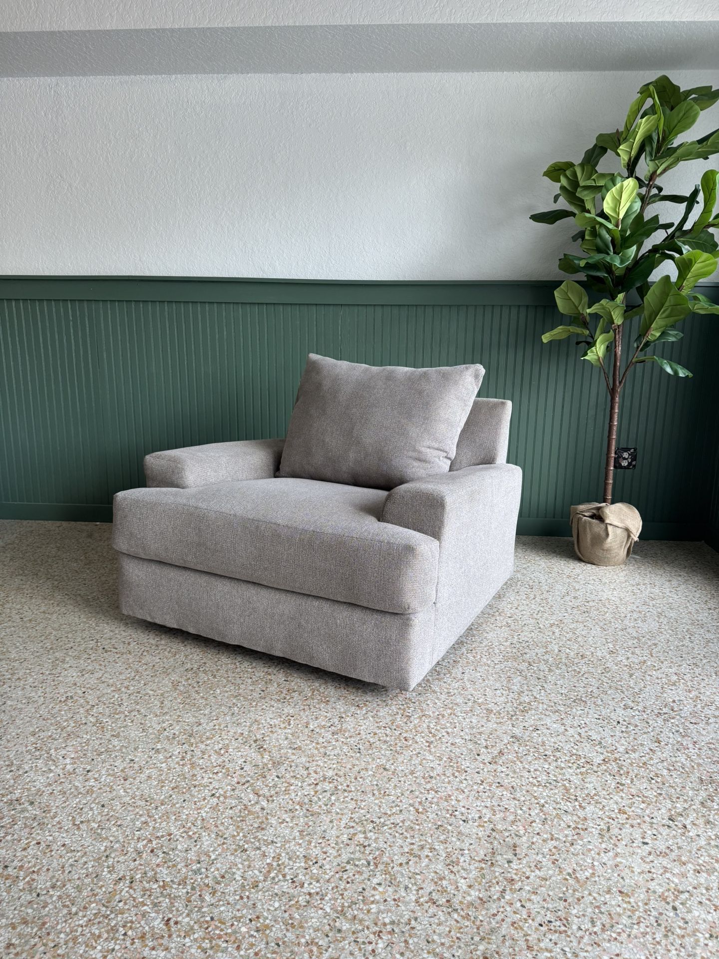 Oversized Chair & Ottoman