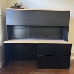 Desk and Credenza