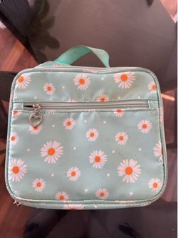 Daisy Print Insulated Lunch Bag