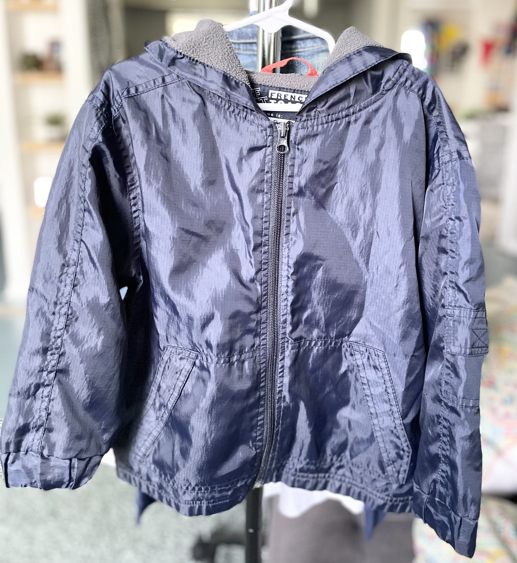 French Toast Unisex Size 5 Long Sleeve Hooded Zip-up Jacket In Navy