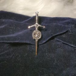 Sword With A Crest Brooch