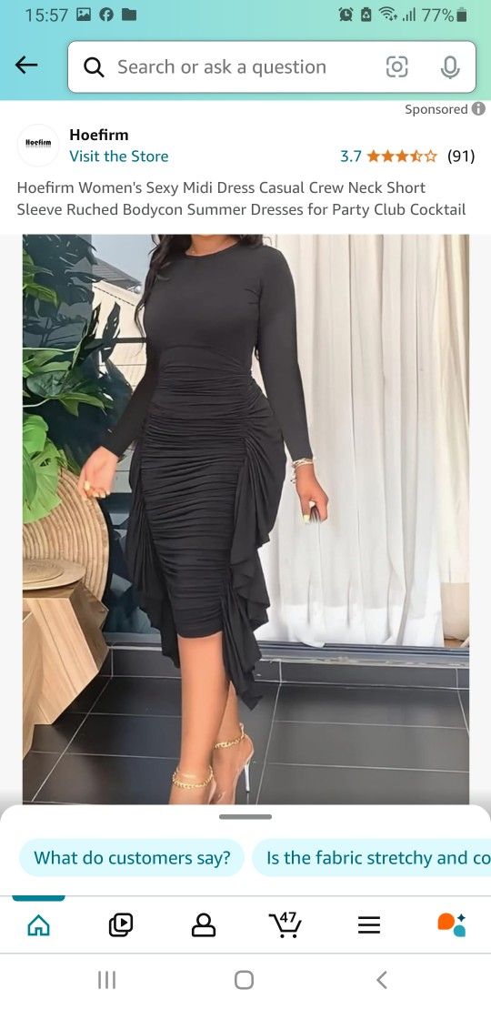 Pickup From LebnonTN 37087.. Womens Beautiful Black Dress..pet n smoke free home..M Size