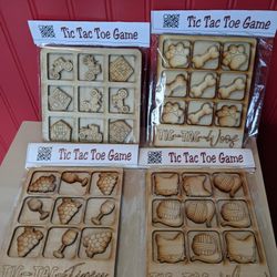 Wooden Tic Tac Toe Boards