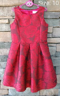 ❤️ CHILDRENS PLACE, 🌹 Girls Beautiful Party Dress with Roses & Twirl Skirt! 🌹 Size: 10 