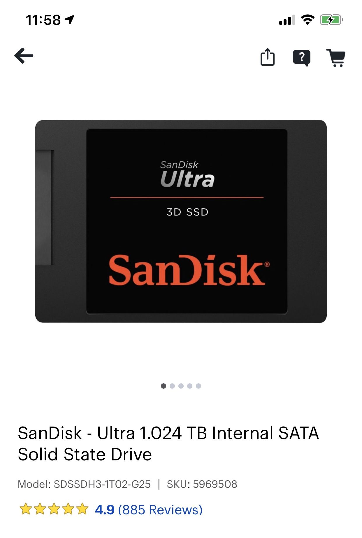 SANDISK ULTRA 1TB SSD