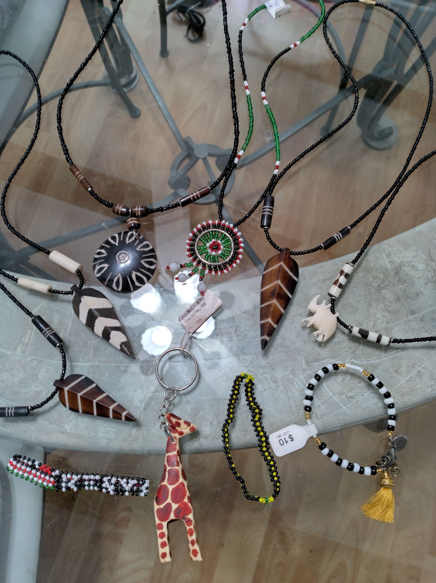 Lot of 10 African Theme Jewelry
