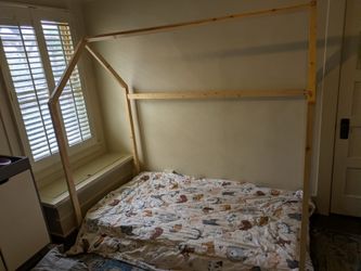 Twin house bed frame