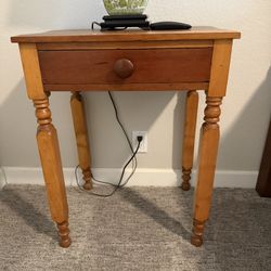 Antique Wood Side Table