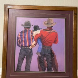 Cowboys 3 Generations Wall Art 