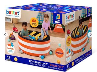Battat Construction Ball Pit w/ xtra bag of balls