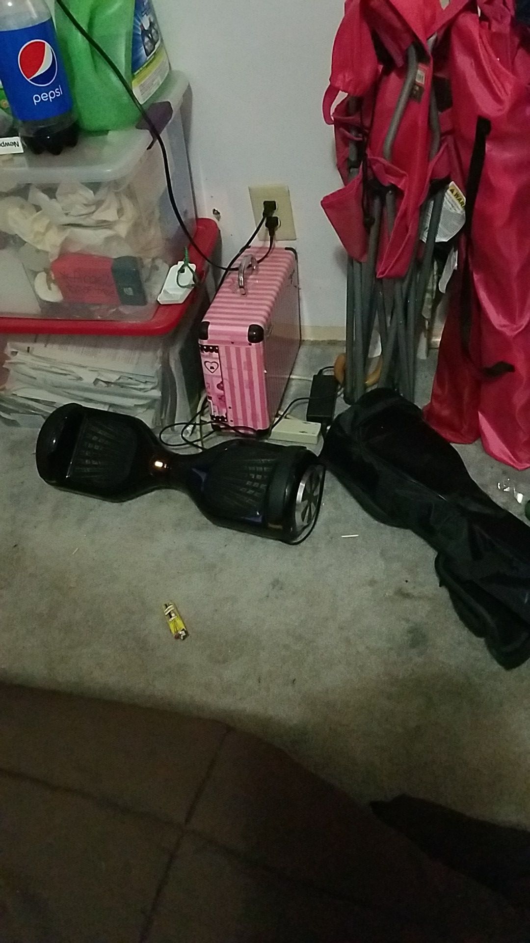 Hover board w charger and case