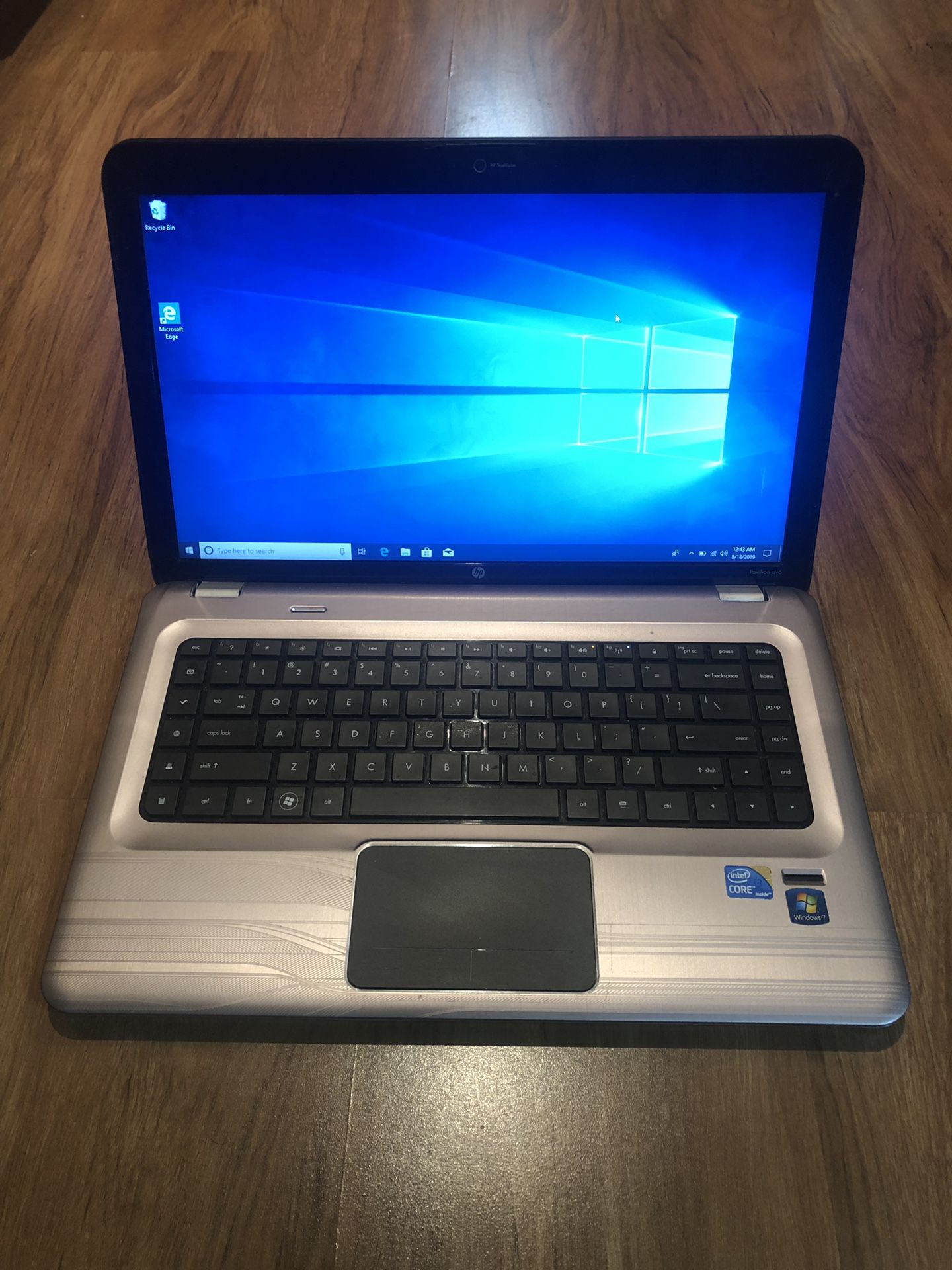 HP Pavilion dv6 core i3 4GB Ram 320GB Hard Drive 15.6 inch Windows 10 Pro Laptop with HDMI output & charger in Excellent Working condition!!!!!!!