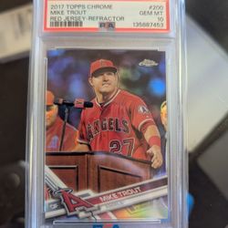 PSA 10 2017 Topps Chrome MIKE Trout