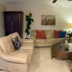Leather Sofa & Loveseat