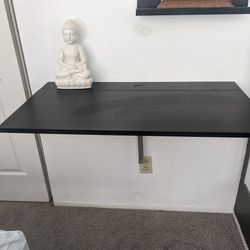 IKEA BJURSTA Black Folding Wall Desk 