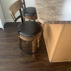 Two Counter Top Swivel Stools