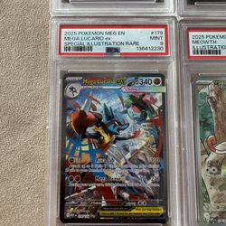 Pokemon Mega Evolution Lucario Ex SIR PSA 9